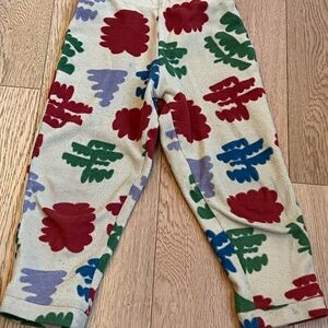Patagonia Fleece Pants with Red and Blue Accents